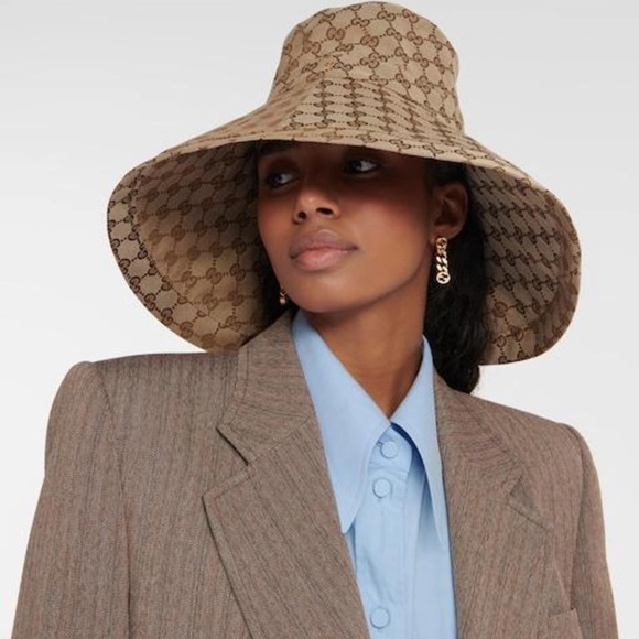 Gucci California Original GG Bucket Hat In Beige - Size M - Picture 2 of 16